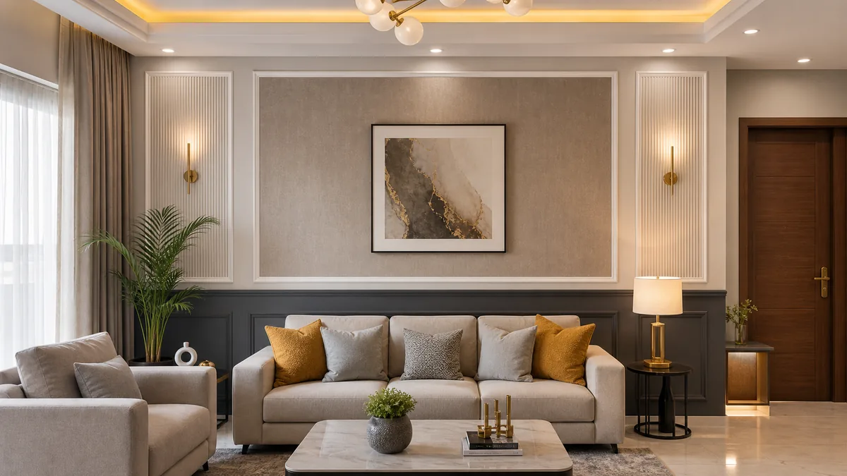 Wall finishes and painting design preview