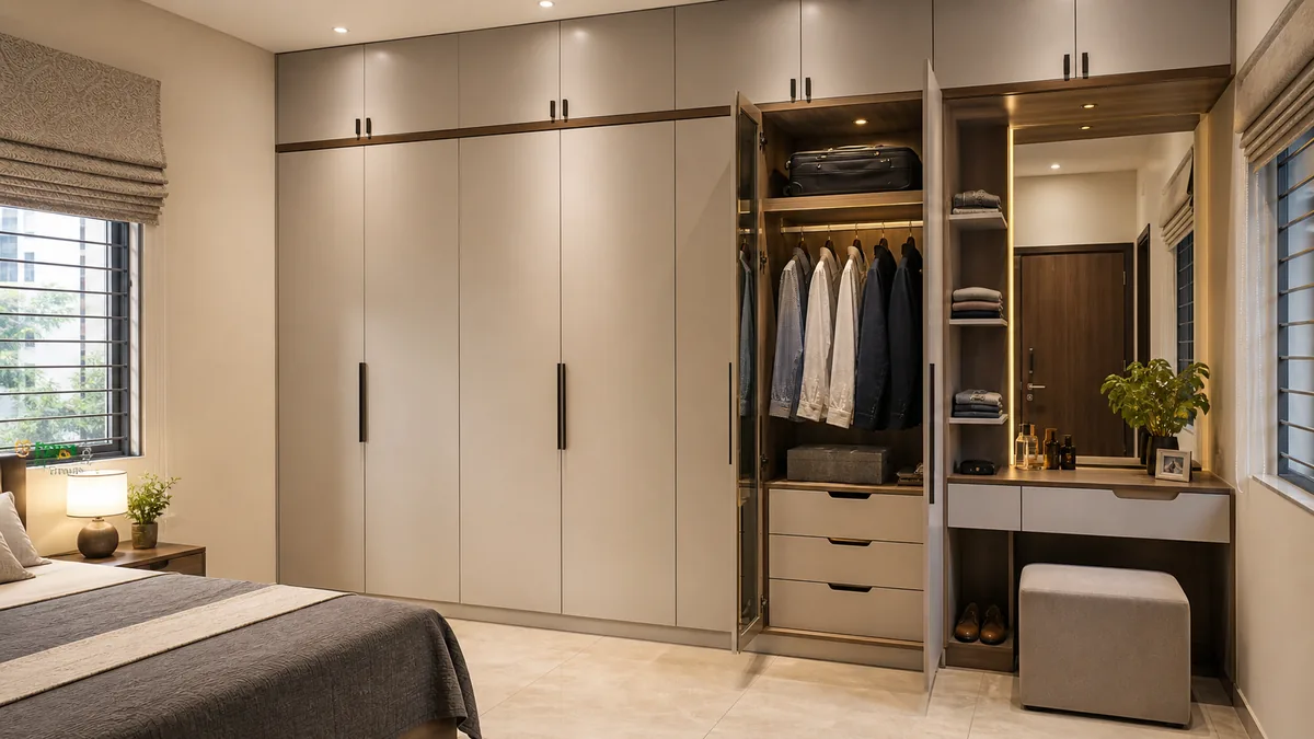 Wardrobe and custom storage execution preview